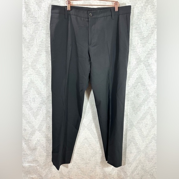 Hugo Boss Halm black front pleated trousers size 38R - Picture 1 of 8